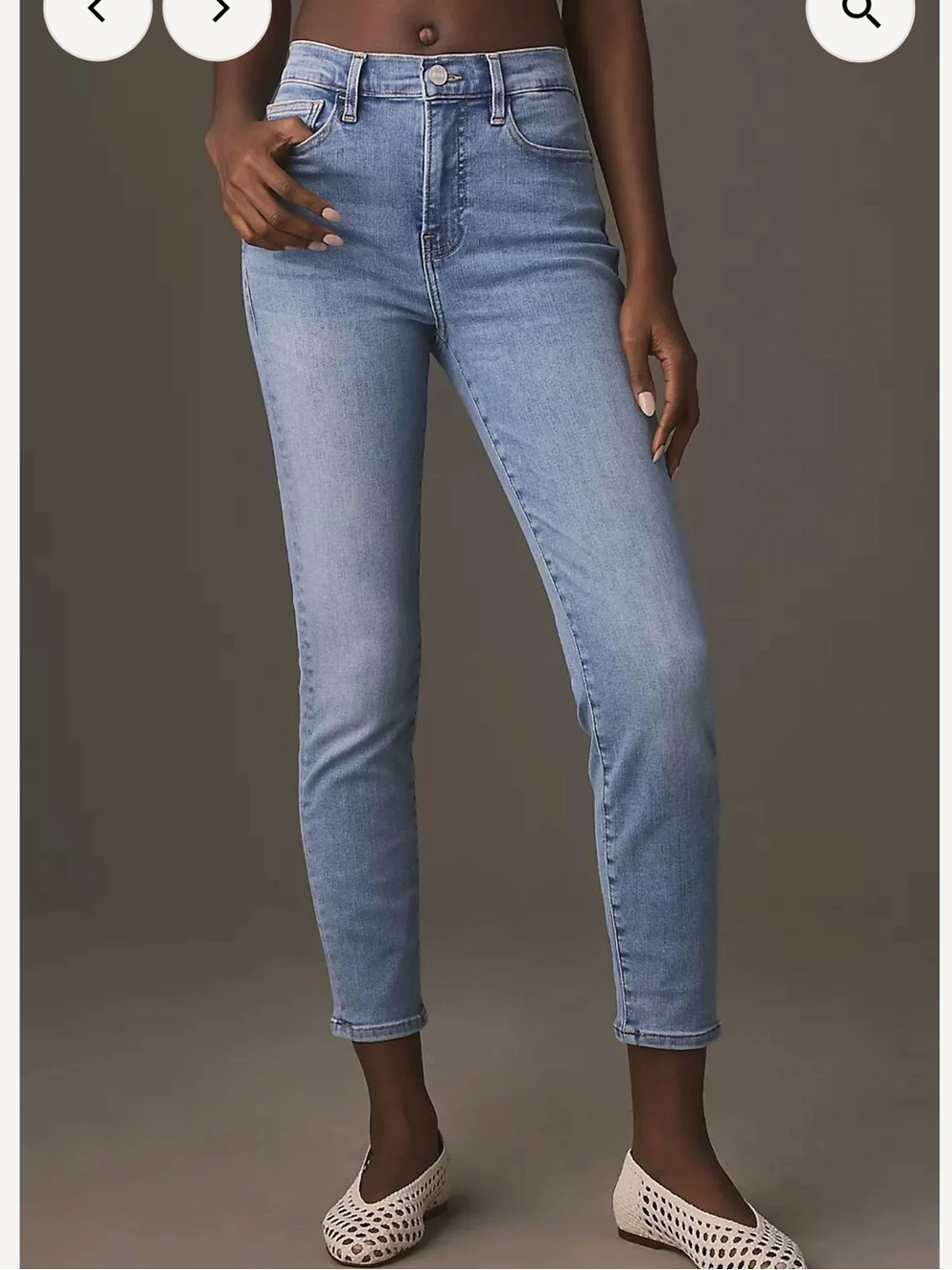Frame Denim Light Wash Skinny Jeans